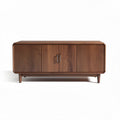 houten televisie meubel met rotan deuren 100 x 40 x 45cm